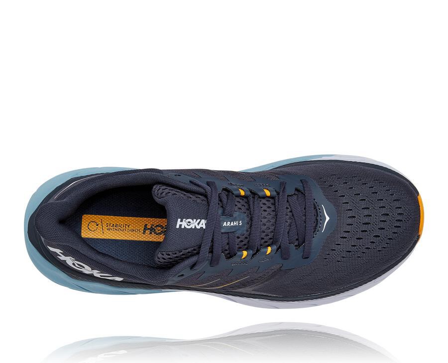 Hoka One One Vandresko Herre - Arahi 5 - Mørkeblå - 967134DOR